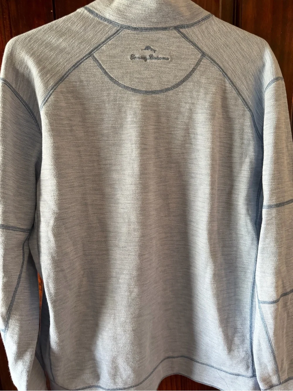 Tommy Bahama reversible Men's Light Blue Quarter-Zip Sweater